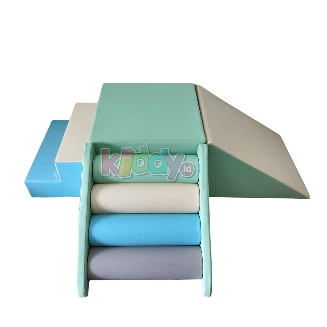 Softplay Climb & Slide Corner – Blue