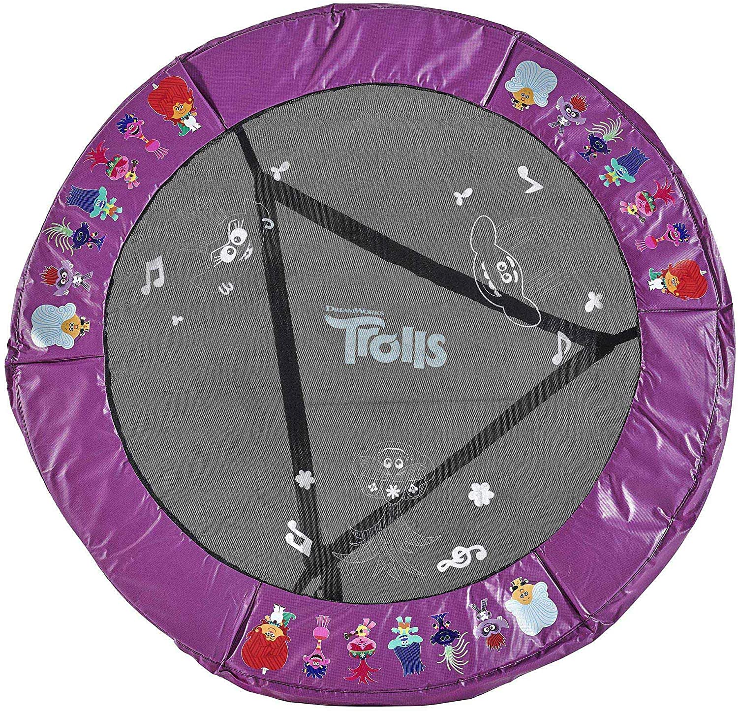 Plum Junior Trampoline & Enclosure 4.5ft – Trolls (Defect) 2
