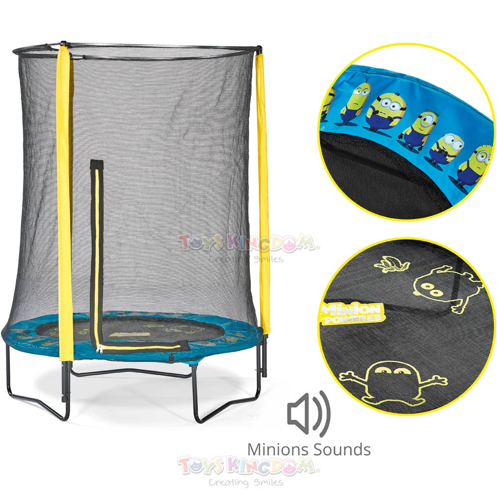 Plum Junior Trampoline & Enclosure 4.5ft – Minions (Defect) 3