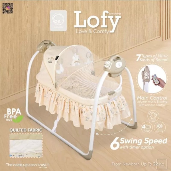 Babyelle Automatic Cradle Swing Tempat Tidur Bayi – Beige