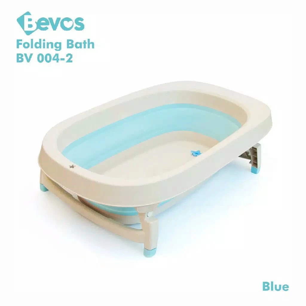 Bevos Folding Bath With Mat / Bath Tub – Blue