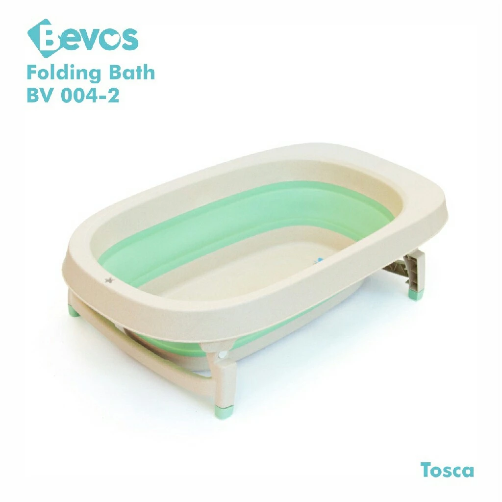 Bevos Folding Bath With Mat / Bath Tub – Green