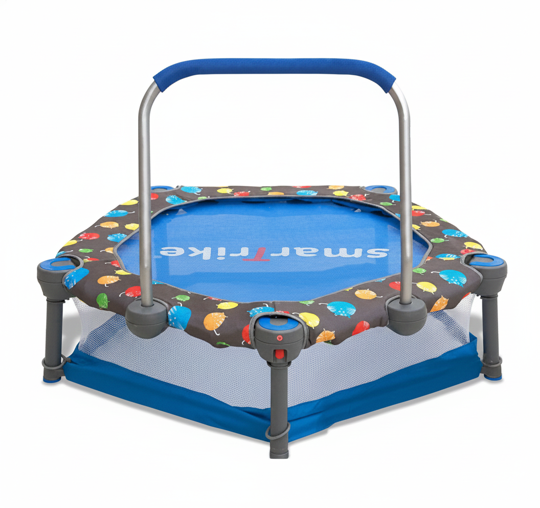 SmarTrike Folding Activity Center 3-in-1 Trampoline + Ball Pit (Termasuk Bola)