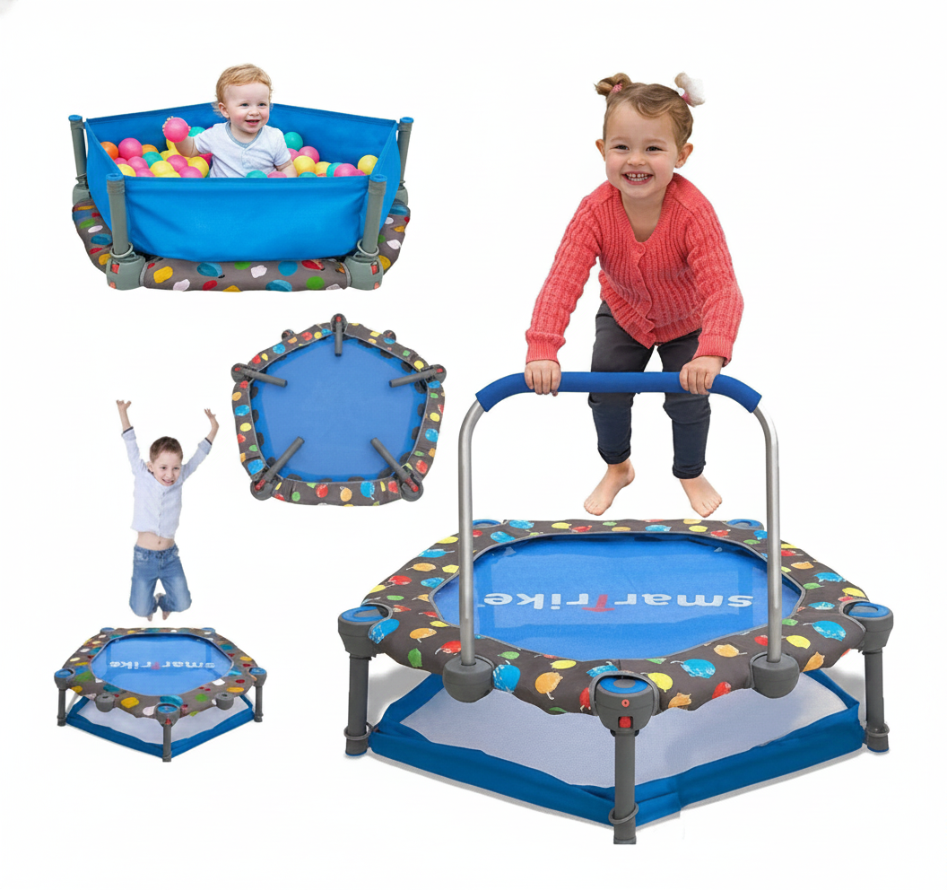 SmarTrike Folding Activity Center 3-in-1 Trampoline + Ball Pit (Termasuk Bola) 2
