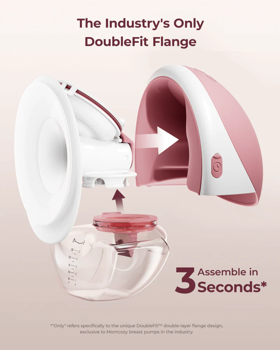 Momcozy M9 Mobile Flow™ Hands-Free Breast Pump – Cozy Red (1pcs) 4