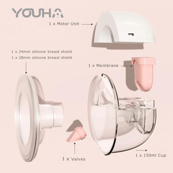 Youha The Ins Gen 2 Handsfree Breastpump with Bluetooth & Apps 4